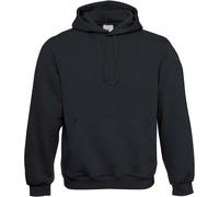 B&C Herren Kapuzen Sweater Hoodie WU620 black L