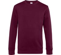 B&C Herren Sweater KING Crew Neck Sweatshirt WU01K dark cherry S