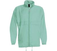 B&C Herren Ungefütterter Windbreaker Sirocco JU800 pixel turquoise M