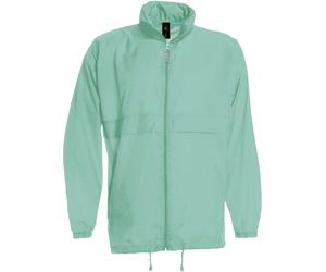 B&C Herren Ungefütterter Windbreaker Sirocco JU800 pixel turquoise M