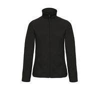 B&C: Ladies` Micro Fleece Full Zip ID.501 Women FWI51, Größe:2XL;Farbe:Black