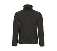 B&C Microfleece-Jacke ID.501 FUI50 mit Reißverschluss Schwarz Größe M