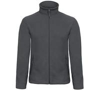 B&C: Micro Fleece Full Zip ID.501 FUI50, Größe:S;Farbe:Dark Grey