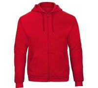 B&C Unisex Kapuzen Sweatjacke ID.205 WUI25 red XS
