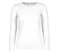 B&C - Women´s T-Shirt #E150 Long Sleeve White - Gr. - 3XL