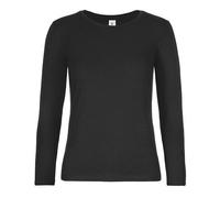 B&C - Women´s T-Shirt #E190 Long Sleeve Black - Gr. - S