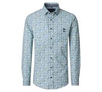 Langarmhemd CASAMODA "CASAMODA Freizeithemd Print", Herren, Gr. XL, Normalgrößen, grün, 100% Baumwolle, bedruckt, lässig geschnitten, Hemden (20117147-XL) grün