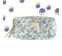 B-ogen-Stifttasche, B-lumen-Schreibwaren-Tasche, Preppy Flowers Make-up-Tasche, Süße Kosmetiktasche Mit B-ogen & Reißverschluss,Wasserfeste, Strapazierfähige Schreibwaren, Große Tragbare Kosmetiktasch