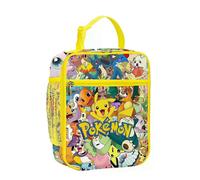 (B)Schultasche, 3D-gedruckt, Pokemon Pikachu, süße tragbare Lunchtasche für Grund- und Sekundarschüler