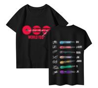 B T S T-Shirt Kleid Damen World Tour 2026 2027 Oversized Longshirt Bangtan Boys Merch Kleidung Langes Tshirt Kleid Y2K Oberteil Baumwolle Kurzarm Mini-Kleid Fanartikel Fan-Support Geschenk Streetwear