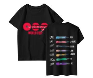 B T S T-Shirt Kleid Damen World Tour 2026 2027 Oversized Longshirt Bangtan Boys Merch Kleidung Langes Tshirt Kleid Y2K Oberteil Baumwolle Kurzarm Mini-Kleid Fanartikel Fan-Support Geschenk Streetwear