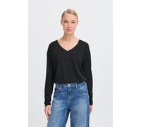 B-Young - Bekleidung BYPAMILA LS V NECK TSHIRT - schwarz - Größe M