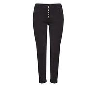 b.young BXKAILY Jeans NO Damen Jeans Denim Hose 5-Poket-Style Baumwolle mit Stretch Skinny Fit, Größe:36, Farbe:Black Washed (80034)