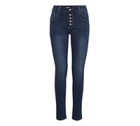 b.young BXKAILY Jeans NO Damen Jeans Denim Hose 5-Poket-Style Baumwolle mit Stretch Skinny Fit, Größe:42, Farbe:Dark Blue (80033)