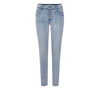 b.young BXKAILY Jeans NO Damen Jeans Denim Hose 5-Poket-Style Baumwolle mit Stretch Skinny Fit, Größe:44, Farbe:Ligth Blue Denim (200460)