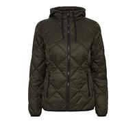 b.young BYAMALLA JACKET Damen Steppjacke Übergangsjacke Jacke mit Kapuze leicht tailliert kurz geschnitten mit Kontrast-Reißverschluss, Größe:40, Farbe:Rosin (190509)