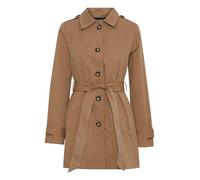 b.young BYAMONA TRENCH COAT 3 Damen Übergangsjacke Kurzjacke Jacke glattes Futter Hemdkragen 100% Polyester regular fit, Größe:38, Farbe:Tiger's Eye (171038)