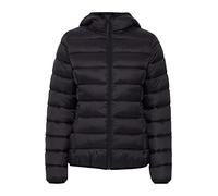 b.young BYBELENA Damen Steppjacke Übergangsjacke Jacke mit Kapuze und Reißverschluss Puffer-Jacke normale Länge, Größe:38, Farbe:Black (200451)