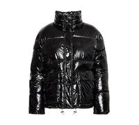 b.young BYBINIA Damen Winterjacke Steppjacke Damenjacke Jacke verdeckter Reißverschluss relaxed fit, Größe:42, Farbe:Black (200451)