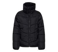 b.young BYBOMINA PUFFER Damen Steppjacke Übergangsjacke Jacke Puffer-Jacke Reißverschluss mit Kinnschutz hoher Kragen, Größe:40, Farbe:Black (200451)