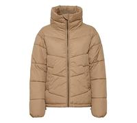 b.young BYBOMINA PUFFER Damen Steppjacke Übergangsjacke Jacke Puffer-Jacke Reißverschluss mit Kinnschutz hoher Kragen, Größe:40, Farbe:Tannin (171320)