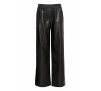 b.young BYDaja Damen Hose Lederimitat-Hose Pants mit Eingrifftaschen Gummizug Regular fit, Größe:42, Farbe:Black (200451)