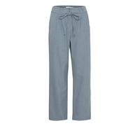 b.young BYDANTA Belt Pants Damen Stoffhose Hose 64% Polyester, 32% Viskose, 4% Elasthan Regular fit, Größe:42, Farbe:True Navy Melange (1940301)