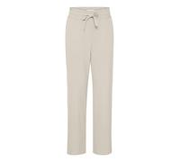 b.young BYDANTA Casual Pant Y Damen Hose Stoffhose mit Stretch Straight Leg Gerades Bein elastischer Bund mit Tunnelzug Regular-Fit, Größe:40, Farbe:Cement (140708)