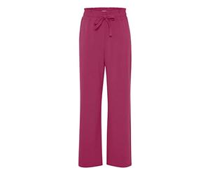 b.young BYDANTA Casual Pant Y Damen Hose Stoffhose mit Stretch Straight Leg Gerades Bein elastischer Bund mit Tunnelzug Regular-Fit, Größe:40, Farbe:Fuchsia Red (182328)