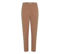 b.young BYDanta Crop Pant Damen Hose Stoffhose mit Stretch, Größe:42, Farbe:Toasted Coconut (181029)