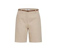 b.young BYDAYS- Damen Chino Shorts Bermuda Kurze Hose 20805588 mit Gürtel, Größe:36, Farbe:Nomad (80145)
