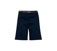 b.young BYDAYS- Damen Chino Shorts Bermuda Kurze Hose 20805588 mit Gürtel, Größe:38, Farbe:Copenhagen Night (80466)