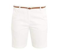b.young BYDAYS- Damen Chino Shorts Bermuda Kurze Hose 20805588 mit Gürtel, Größe:44, Farbe:Off White (80115)