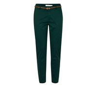 b.young BYDays Damen Hose Chino Stoffhose mit Stretch Eingrifftaschen Gesäßtaschen Gürtelschlaufen Baumwollmischung Slim fit, Größe:42, Farbe:Scarab (195350)