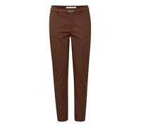 b.young BYDays Damen Hose Chino Stoffhose mit Stretch Eingrifftaschen Gesäßtaschen Gürtelschlaufen Baumwollmischung Slim fit, Größe:38, Farbe:Chicory Coffee (191419)