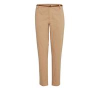 B.Young Slim Fit Stoffhose mit verkürztem Schnitt Modell 'DAYS' in Taupe, Größe 36