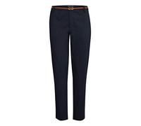 B.Young Damen Stoffhose DAYS Chino mit Bügelfalten & Stretch, Marineblau Größe 40