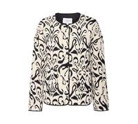 b.young BYDelight Damen Steppjacke Übergangsjacke Jacke mit Eingrifftaschen Druckknöpfen abgerundetem Saum Oversize, Größe:36, Farbe:Birch Mix (200779)