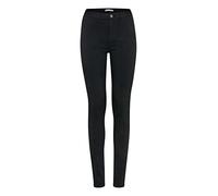 b.young BYElva Damen Hose Stoffhose 5-Poket-Style Viskosemischung mit Stretch Slim Fit, Größe:42, Farbe:Black (80001)