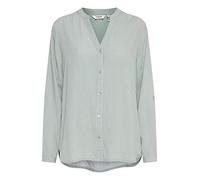 b.young BYFABIANNE Damen Bluse Hemdbluse Langarm mit V-Ausschnitt, Größe:36, Farbe:Iceberg Green Mix (200627)