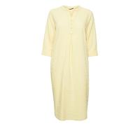 b.young BYFALAKKA Damen Kleid Freizeitkleid aus LeinenmixKleid mit Knopfleiste und kurzem Stehkragen, Größe:38, Farbe:Italian Straw (130917)