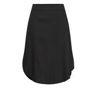 b.young BYFALAKKA Damen Rock Webrock A-Linien-Rock 55% Leinen, 45% Viskose Regular fit, Größe:44, Farbe:Black (200451)