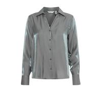 b.young BYFilie Damen Bluse Hemd Shirt mit V-Ausschnitt Knopfleiste Hemdkragen Regular fit, Größe:42, Farbe:Quiet Shade Mix (203884)