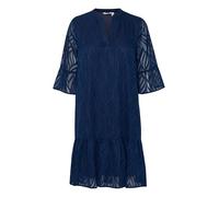 b.young BYFRIKKE Damen Kleid Sommerkleid Midikleid mit V-Ausschnitt 3/4-Arm A-Linien-Form, Größe:40, Farbe:Navy Blazer (193923)