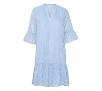 b.young BYFRIKKE Damen Kleid Sommerkleid Midikleid mit V-Ausschnitt 3/4-Arm A-Linien-Form, Größe:46, Farbe:Kentucky Blue (153915)