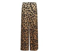 b.young BYHinva Damen Hose Stoffhose Pants mit Eingrifftaschen Gummizug Leopard-Muster Loose fit, Größe:40, Farbe:Black Mix (200453)