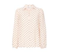 b.young BYIDOTTY Damen Bluse Blusenshirt Shirt mit Umlegekragen Puffärmel Knöpfen Langarm Regular fit, Größe:34, Farbe:Black Mix (200453)