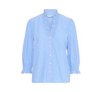 b.young BYISTRIBE Damen Hemdbluse Bluse Shirt mit 3/4-Arm Rüsschen Knöpfen Regular fit, Größe:36, Farbe:Regatta Mix (200636)