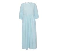 b.young BYISUSU Dress Damen Freizeitkleid Kleid mit Puffärmeln und Schnürung am Rückenausschnitt, Größe:36, Farbe:Crystal Blue (134411)