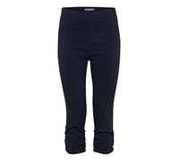 b.young BYKEIRA BYDIXI Damen Capri Jeans Hose Stoffhose mit Stretch, Größe:L, Farbe:Copenhagen Night (80466)